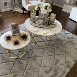 Mesa de centro con diseño de hoja moderna con logotipo personalizado PC Mesa decorativa de metal Espejo Decoración simple para el hogar para estilo Ins - Product Image 2