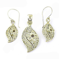 Juego de Joyería de Lujo con Anillo, Aretes y Colgante de Circonita Cúbica, Plata de Ley 925, para Bodas y Fiestas