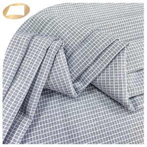 Recyclé polyester spandex tissu à carreaux pour athleisure porter - Product Image 4