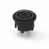 Connecteur Mini Din 5 broches femelle type DIP Modèle MD-05F3-01 Marque Nian-Yeong 2A 12V Usage industriel