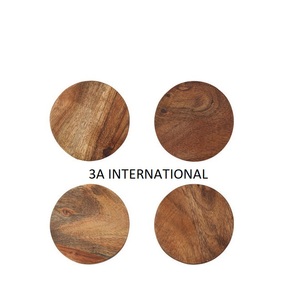 Manteles Decorativos para Mesa de Comedor, Posavasos Artesanales de Estilo Casual para Té, Café, Cerveza, Posavasos Redondos de Madera con Acabado Mate/Brillante - Product Image 5