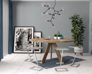 Phong cách hiện đại đẹp trai rắn bằng gỗ hàng đầu và kim loại chân thanh phân, nhà bếp quầy bar phân, nhà hàng & quán cà phê thanh phân - Product Image 4