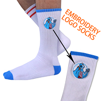 Chaussettes Personnalisées Unisexe à Broderie Fantaisie avec Logo pour Homme – Créez Votre Propre Modèle de Chaussettes en Coton OEM