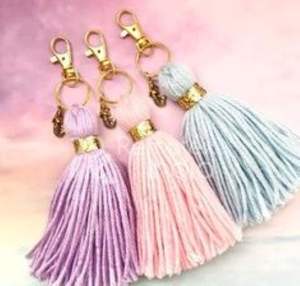 New Pattern Tassel Keyrings from India Wholesale Fashion Keychain <b>Holder</b> & Bag Purse at Export Price - Product Image 1