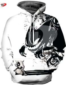 เสื้อฮู้ดผู้ชายผ้าโพลีเอสเตอร์100% มีฮู้ดพิมพ์ซับลิเมชันสำหรับกีฬาฤดูหนาวออกแบบโลโก้ได้ตามต้องการ - Product Image 5