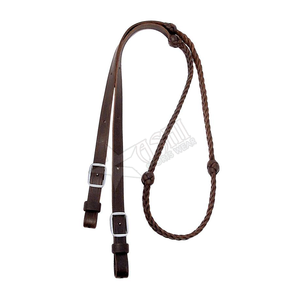 Legging d'équitation en cuir tressé, rênes de cheval occidentales faites sur mesure, rênes de cheval en cuir de vache en Silicone - Product Image 2