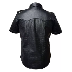 Chemise en cuir suédé pour homme, chemises en vrac de haute qualité fabriquées au Pakistan, modèles ODM/OEM, veste en cuir - Product Image 2