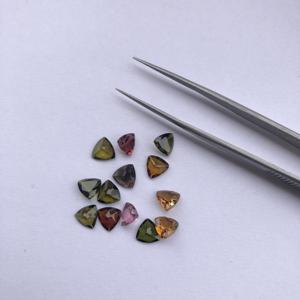 5mm Naturel Multi Tourmaline Pierre À Facettes Trillion Coupe Calibré En Vrac Semi Précieuse Pierre Précieuse Grossiste En Vrac du Fournisseur - Product Image 2