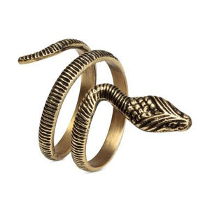 Rond de serviette serpent de luxe fait à la main porte-serviettes en métal pour Table fête de mariage noël Vintage nouveauté Design laiton porcelaine - Product Image 1