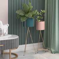 Magnifiques pots de fleurs en fer de style américain, nouveau design, avec support, écologiques et durables, pour la décoration de la maison et du jardin