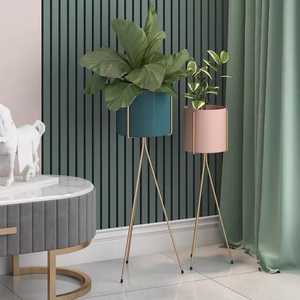 Beaux vases de jardinière en pot de fleurs de style américain 2024 avec support de forme ronde pour la décoration intérieure - Product Image 4