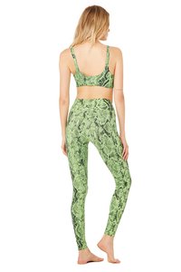 Ensemble de yoga attrayant pour femmes, vêtements actifs, bon marché, imprimé peau de serpent, soutiens-gorge et leggings, design personnalisé, - Product Image 3