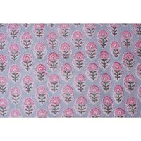 Tissu imprimé de blocs Jaipur floral moderne en coton doux fait à la main indien léger enduit de PVC robe et sac matériel