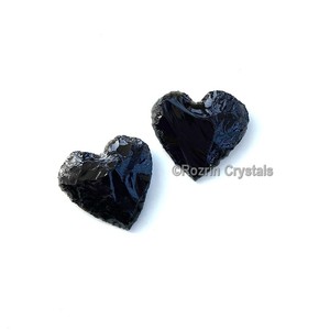 ซื้อออนไลน์สีดำ Obsidian หัวใจทำด้วยมือ: สีดำ Obsidian หัวใจทำด้วยมือสำหรับขาย - Product Image 1