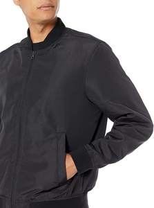 Chaqueta de béisbol de satén personalizada unisex moda de invierno Bombardero a granel con logotipo frontal de seda de diseño personalizado para hombres - Product Image 4