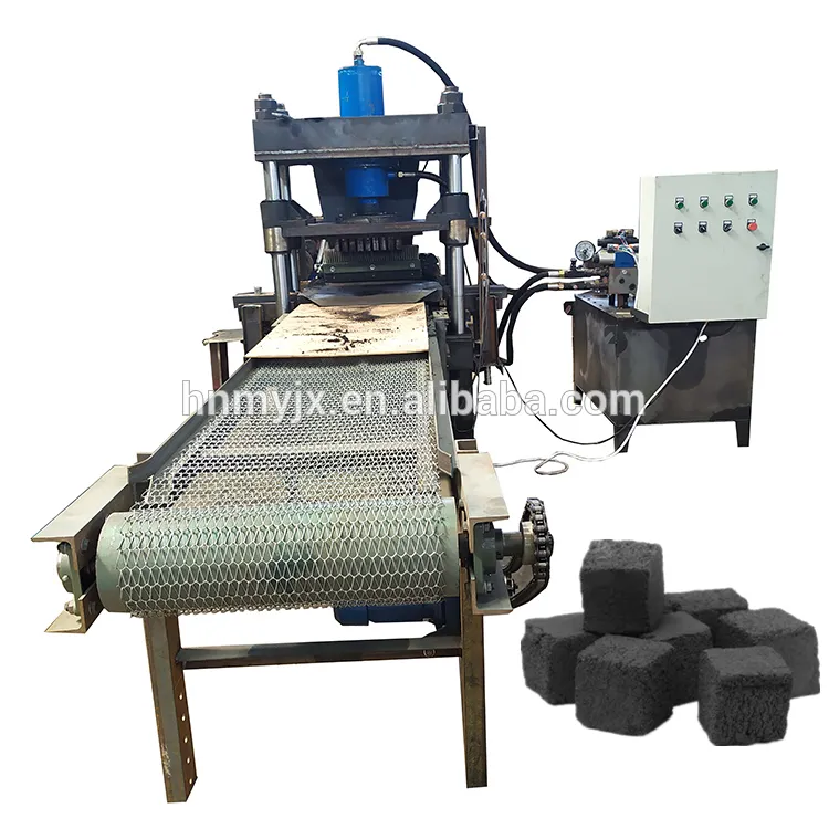 Hydraulic machine briquette and shisha charcoal briquetting for coconut shell charcoal dust, 7.5kw 10080pcs per hour