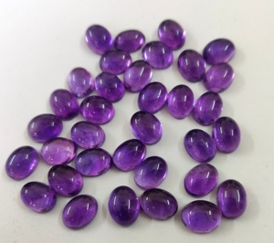 Amatista Natural ovalada, 3x5mm a 10x14mm, cabujón, amatista suelta, calidad superior - Product Image 6