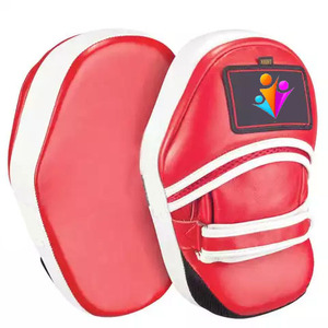 นวมชกมวยเป้าโค้งสำหรับฝึกซ้อมแผ่นเตะสำหรับเทควันโดถุงมือหนังแท้ออกแบบได้ตามต้องการ - Product Image 2