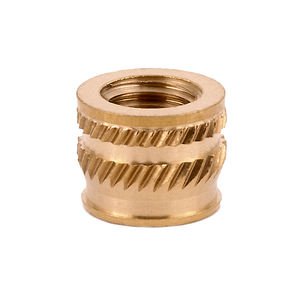 Dutux Double Round Head Brass Insert <b>Fasteners</b> with Hex Design - Product Image 1