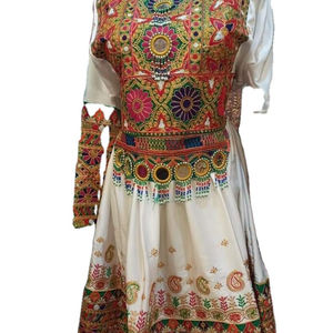 ชุดเดรส Kuchi แนววินเทจชนเผ่า,ชุดเดรสหลากสีแบบดั้งเดิมของงานปาร์ตี้อัฟกานิสถาน/ปากีสถานบันจารา - Product Image 1