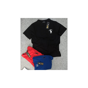 Camiseta con logotipo personalizado para hombre, camisa 100% de algodón con cuello redondo, informal, bordado, en blanco - Product Image 1