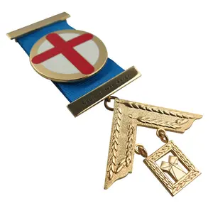 Badge artisanal en métal haut de gamme, médailles courtes en ruban