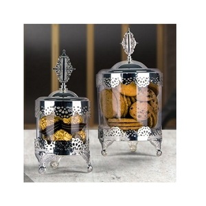 กล่องช็อคโกแลตใส่ขนมหวานทำด้วยมือทำจากโลหะและอะคริลิกขนาดตั้งโต๊ะ - Product Image 3