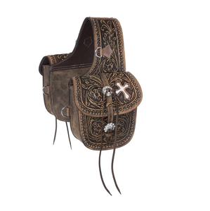 Sac de selle pour cheval en cuir de haute qualité, fabriqué à la main par des artisans qualifiés, marque LLT, logo personnalisé, durable, taille personnalisable - Product Image 2