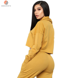 Nouvel ensemble décontracté pour femme : survêtement de sport taille haute avec pantalon de jogging et crop top pour la gym - Product Image 5