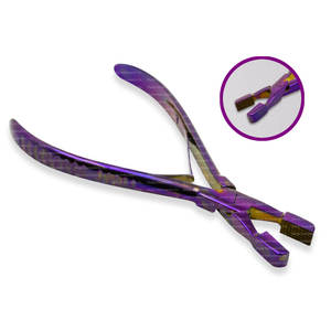 Pince pour enlever les liaisons de kératine violette Pince pour enlever les liaisons de kératine en acier inoxydable avec PUTCHESS CO - Product Image 2
