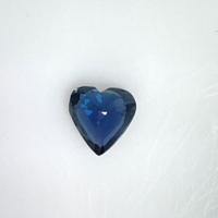 Saphir bleu naturel non chauffé, pierre précieuse ovale en forme de cœur, 1,25 carat, 7 mm, Madagascar, fournisseur mondial pour la bijouterie