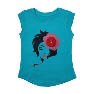 Top transpirable de Hip Hop de algodón sin mangas de verano para niñas personalizado, nueva camisa de punto informal para niños de Bangladesh, apliques bordados - Product Image 3