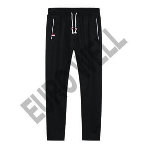 Distressed <b>Patch</b> Embroidery Stacked Flare Jogger Pant Custom Vintage for Flared Men's Casual Pants Washed <b>Trouser</b> Elastic - Product Image 1