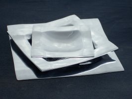 Frutero Cuadrado de Aluminio Pulido Brillante con Capacidad de Más de 10L para Uso en el Hogar, Hoteles, Bodas y Fiestas - Para Servir y Decorar - Product Image 4