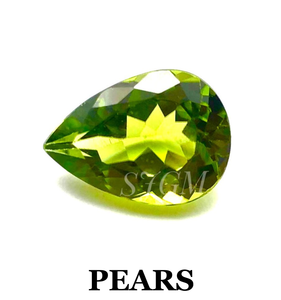 Piedra preciosa PERIDOT Natural cortada en Pera de 4X6mm de alta calidad, piedra suelta facetada, certificado IGI por pieza, precio al por mayor de fábrica - Product Image 2