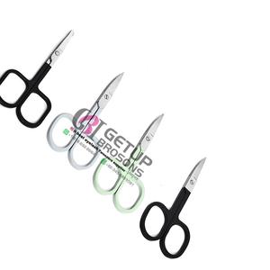 Tijeras Pequeñas de Acero Inoxidable 4Cr13 para Cejas, con Punta de Cuchilla Recta y Mango de Goma, para Uso Capilar - Product Image 3