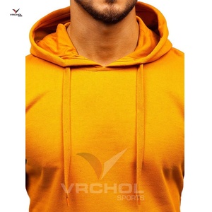 Logo personnalisé Sweat à capuche pour homme 100% coton 320gsm de haute qualité anti-rides tricoté OEM approvisionnement imprimé uni brodé grande taille - Product Image 4