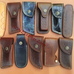 Fundas de cuero para cazador rastreador plegable caza cuchillos 2020 - Product Image 1