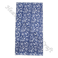 100% pur coton Voile tissu pour robe faisant couture artisanat tapisserie d'ameublement indien main bloc impression doux tissu tissu par cour