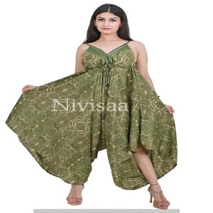 ชุดจั๊มสูทฮิปปี้กางเกงขายาวสำหรับผู้หญิง,ชุดเดรสยาวพิมพ์ลายดอกไม้สไตล์โบโฮดีไซน์สวยหรูปี2022 - Product Image 5