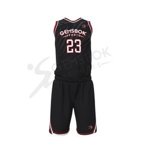 ชุดบาสเก็ตบอลสำหรับผู้ชายชุดบาสเก็ตบอลแห้งเร็วใส่สบายระบายอากาศได้ดีดีไซน์ล่าสุด - Product Image 2