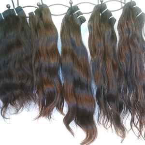 Vente chaude sud indien Remy Extensions de cheveux vague droite douce couleur naturelle cheveux vierges bruts tissage cheveux humains sains - Product Image 1
