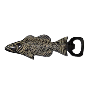 Ouvre-bouteille personnalisé de poisson forgé à la main en métal de qualité supérieure ouvre-bouteille de bière plaqué argent ouvre-bouteille de vin - Product Image 2