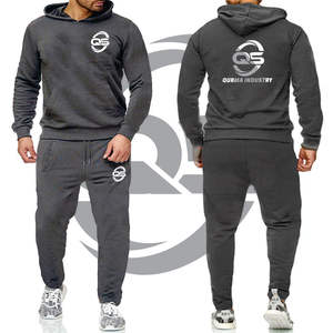 Conjunto de dos piezas para correr de algodón para hombre, chándal deportivo, pantalones cortos de verano personalizados - Product Image 2