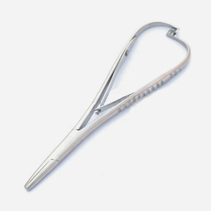 คีมตกปลา6 "สีเงิน/ผ้าซาตินเคลือบเงาสแตนเลสพร้อมตัวล็อคด้านหลังและที่หนีบจับกระดาษ - Product Image 5