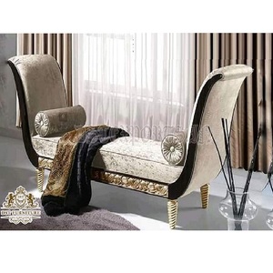 Hand Carved Backless Modern Teak Wood <b>Settee</b> Bench <b>for</b> Home Decor Bedroom Durable Customizable Size & Color <b>Sale</b> - Product Image 1