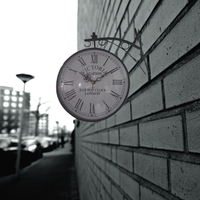 Horloge de station double face victorienne de style européen classique faite à la main la plus grande entreprise de fabrication