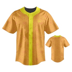 Maillot de baseball personnalisé pour homme, manches courtes, motif à carreaux, polyester respirant, uniforme de sport pour adultes - Product Image 6