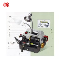 Machine à clés SD KCM-102L de Taïwan pour serruriers - Haute sécurité, fabrication de clés dupliquées, multi-lames en V, lames en U, lames japonaises de haute qualité