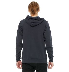 เสื้อฮู้ดขนแกะแบบสวมหัวมีซิปเต็มตัวมีฮู้ดแบบสวมหัวผ้าแคนวาสสีน้ำหนักเบา - Product Image 6